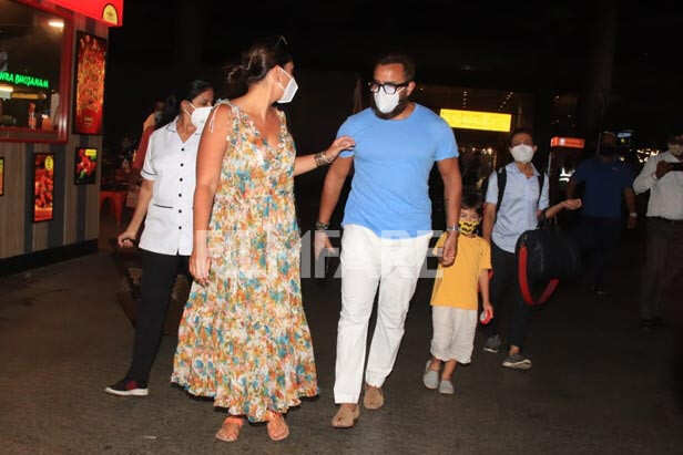 Footage: Kareena Kapoor Khan, Saif Ali Khan return from Maldives Footage: Kareena Kapoor Khan, Saif Ali Khan return from Maldives Kareena Kapoor Khan, Saif Ali Khan, Taimur Ali Khan