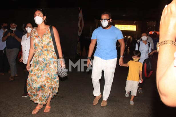 Footage: Kareena Kapoor Khan, Saif Ali Khan return from Maldives Footage: Kareena Kapoor Khan, Saif Ali Khan return from Maldives Kareena Kapoor Khan, Saif Ali Khan, Taimur Ali Khan