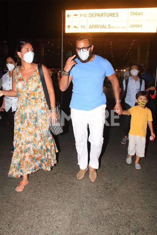 Footage: Kareena Kapoor Khan, Saif Ali Khan return from Maldives Footage: Kareena Kapoor Khan, Saif Ali Khan return from Maldives Kareena Kapoor Khan, Saif Ali Khan, Taimur Ali Khan