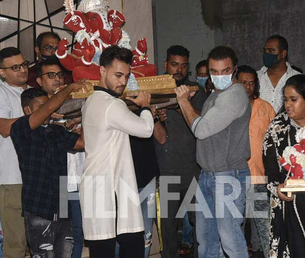Aayush Sharma, Sohail Khan, Arpita Khan