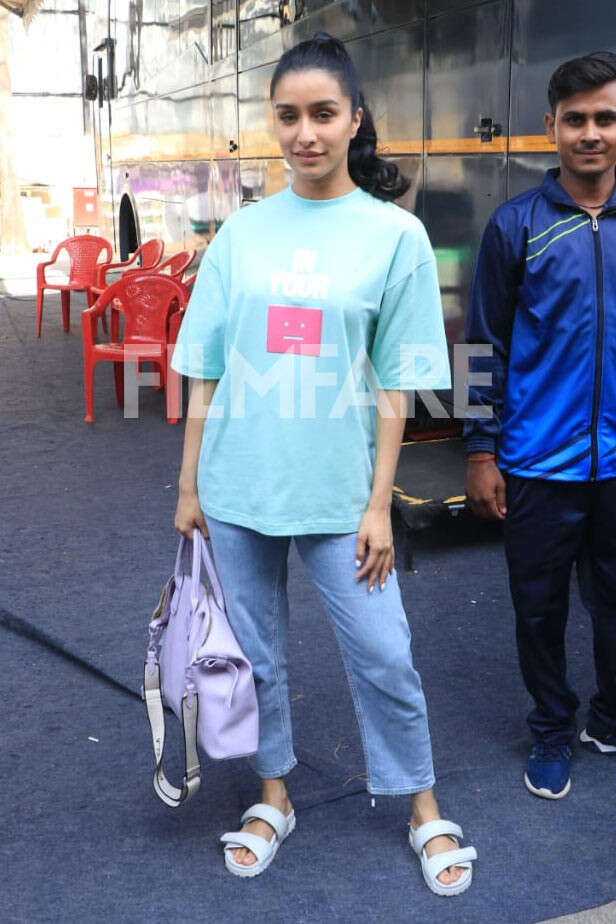 Shraddha Kapoor gets snapped after a shoot in Gen-Z fashion | Filmfare.com