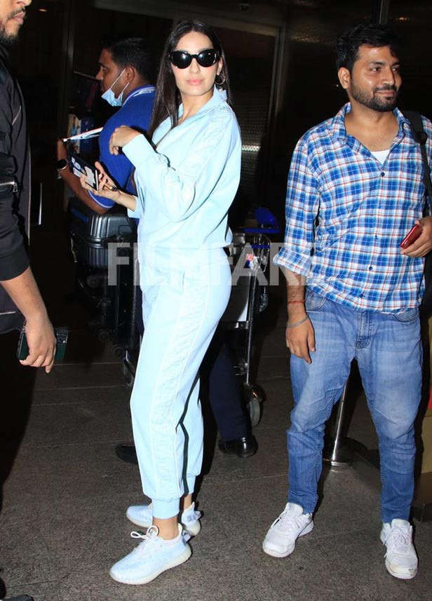 Nora Fatehi when leaving work at the airport