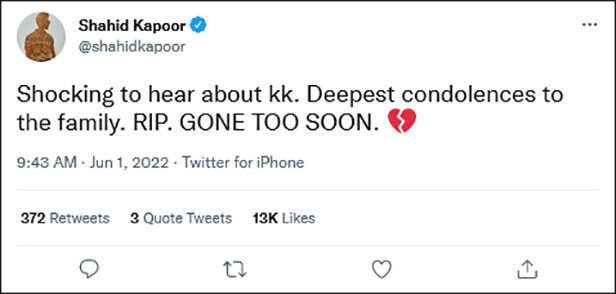 Celebs mourn the demise of KK