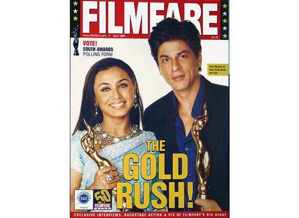 April 2005: Rani Mukerji nabs the trophy for Hum Tum, while Shah Rukh Khan wins for arguably his most accomplished turn yet in Swades