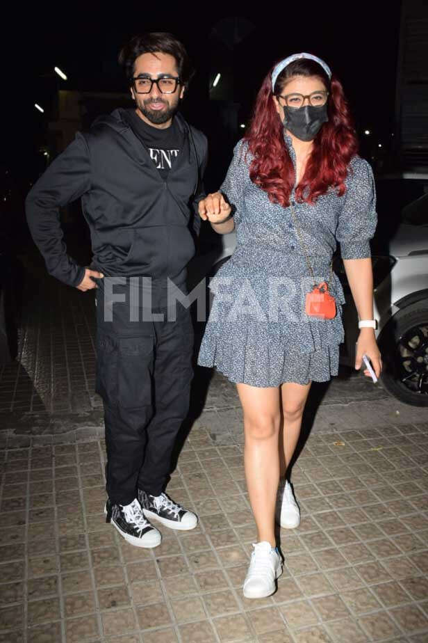 Ayushmann Khurrana And Wife Filmmaker And Author Tahira Kashyap Snapped At A Theatre 1569