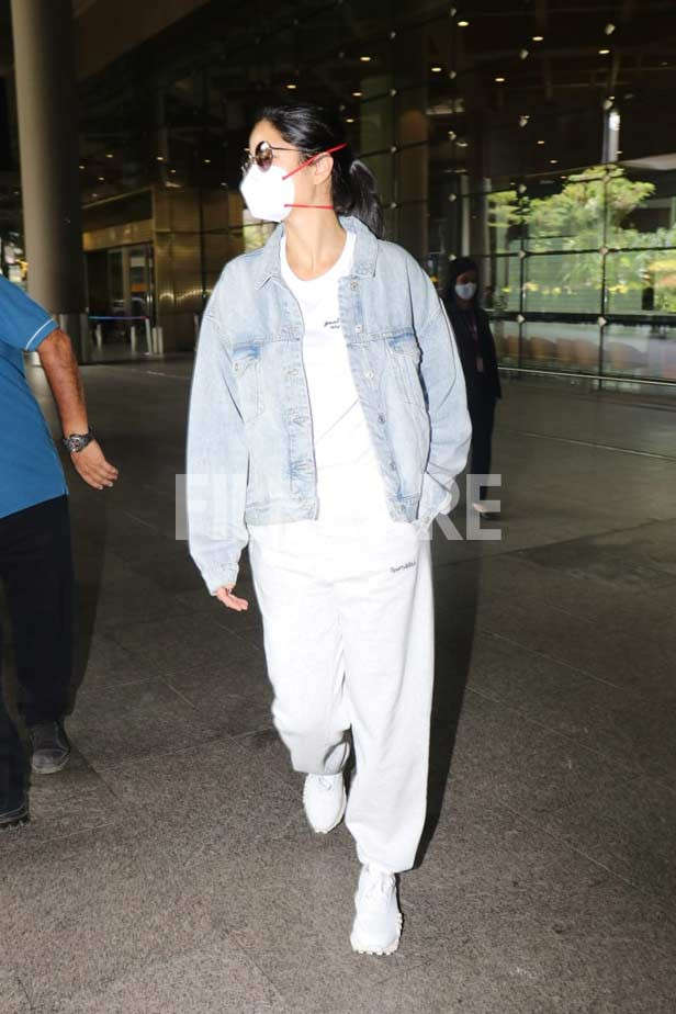 Katrina Kaif opts for an all-white athleisure look as she gets