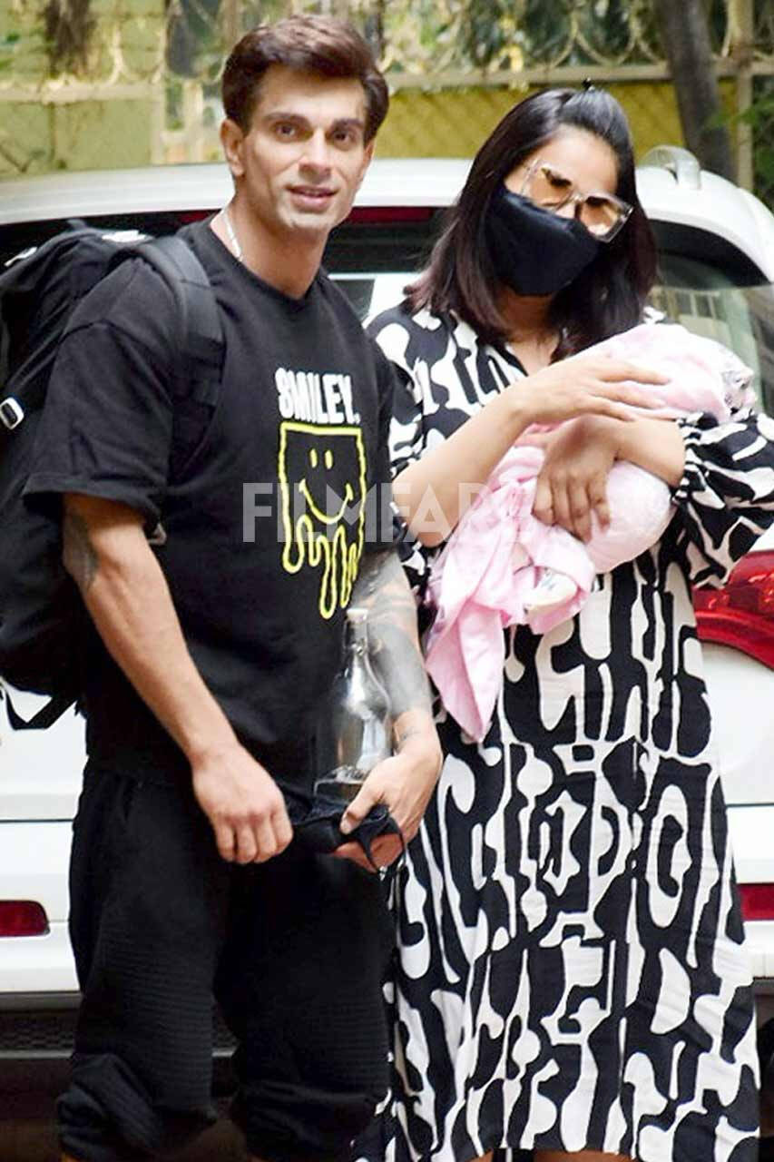 New parents Bipasha Basu and Karan Singh Grover return home with ...