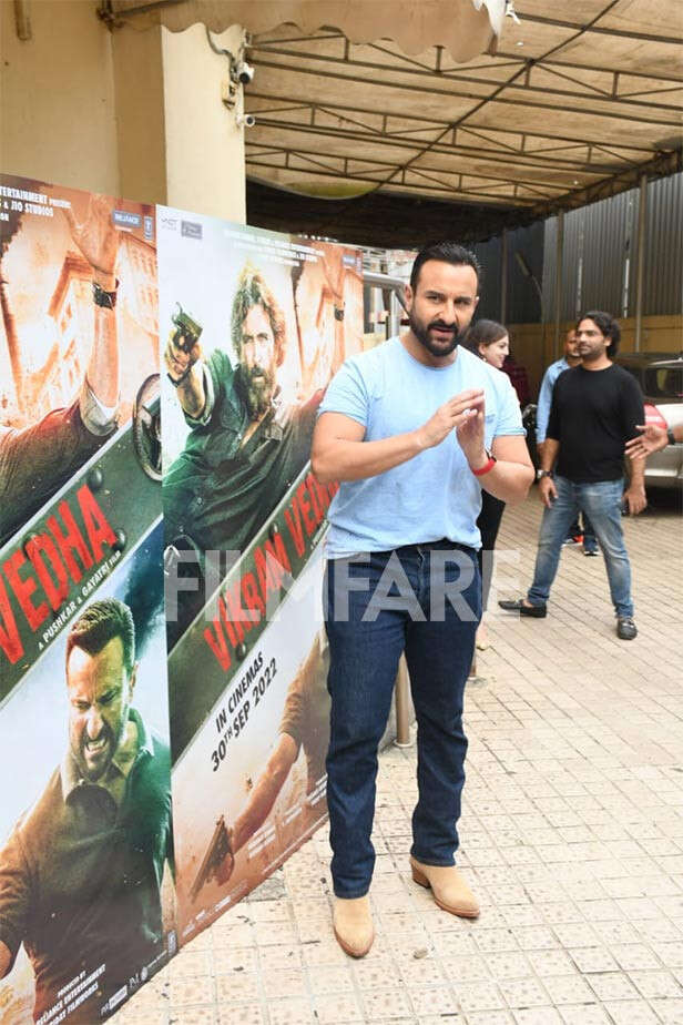 Saif Ali Khan Vikram Vedha Trailer Launch