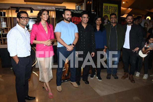 Saif Ali Khan and Bhushan Kumar Vikram Vedha Trailer Launch