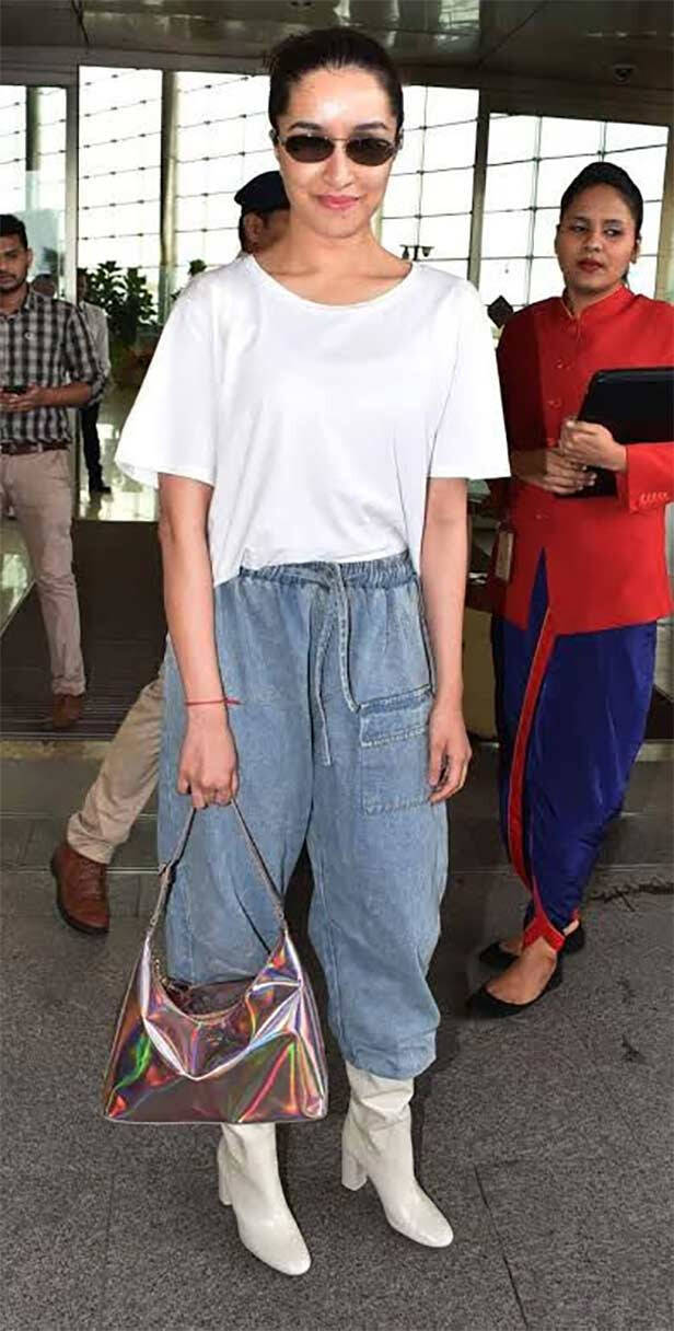 White tee and blue denim