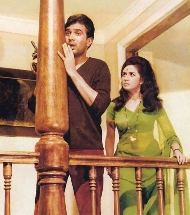 Nanda and Rajesh Khanna
