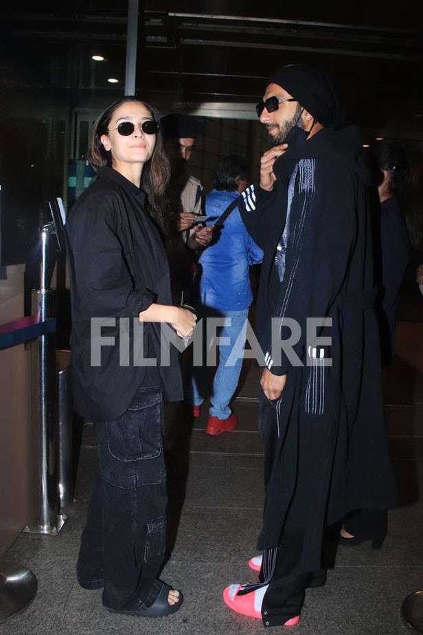 Alia Bhatt and Ranveer Singh twin in black, Deepika Padukone