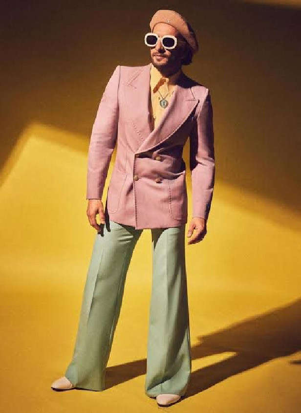Pic: Ranveer Singh rocks a pink suit in latest shoot
