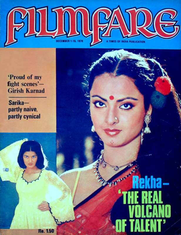 Rekha and her iconic Filmfare covers down the years | Filmfare.com