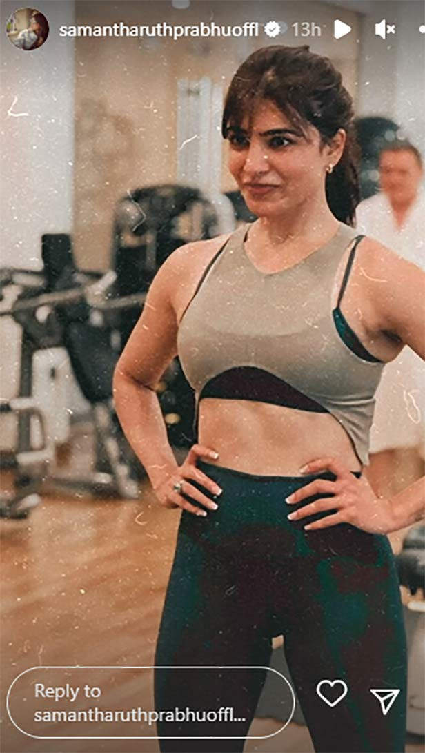 Samantha Ruth Prabhu flaunts her toned abs as she works out at airport,  nails side plank; PIC