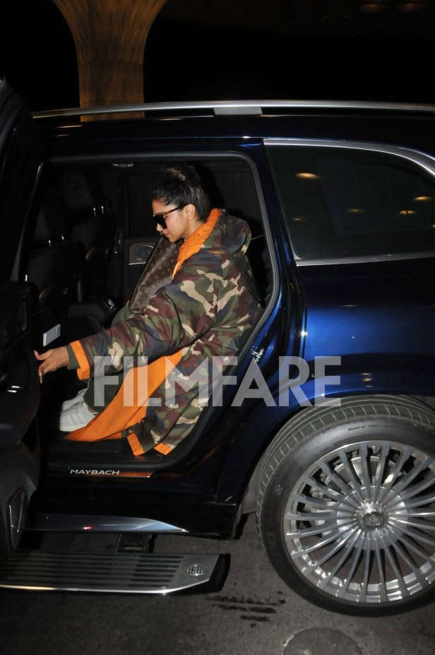 Deepika Padukone in oversized camo-print outfit, no makeup ticks all rules  of comfy airport fashion