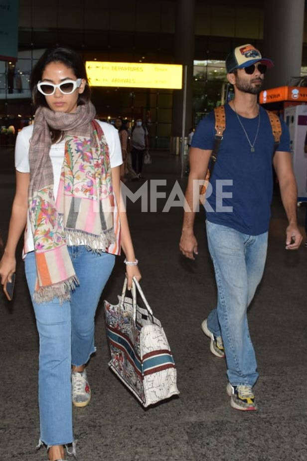 Shahid Kapoor and his wife Mira Rajput get clicked at the airport ...