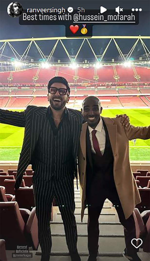 Ranveer Singh Soaks In Premier League Action As A Football Fanboy Meeting  Legends Of The Game In The UK: It Has Been A Remarkable Experience