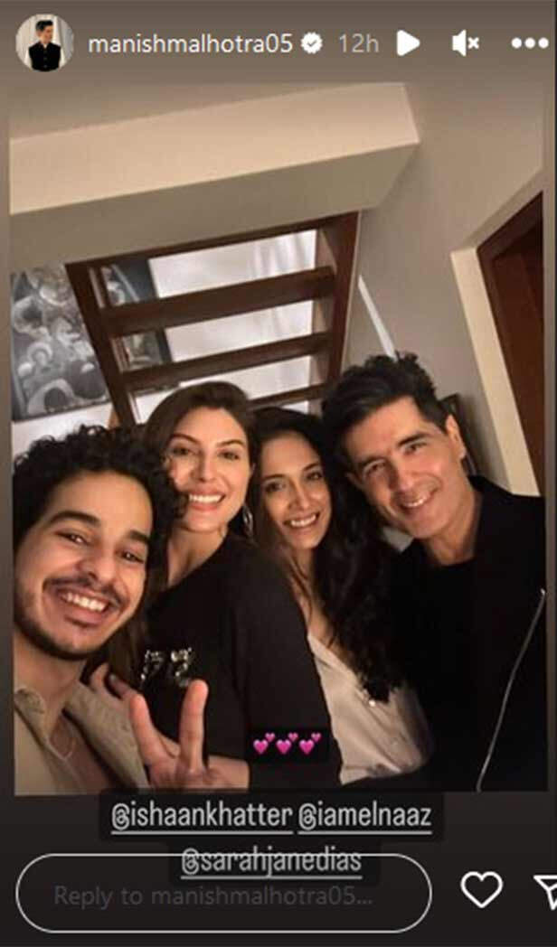 Manish Malhotra shares pics with Zoya Akhtar, Ishaan Khatter and others ...