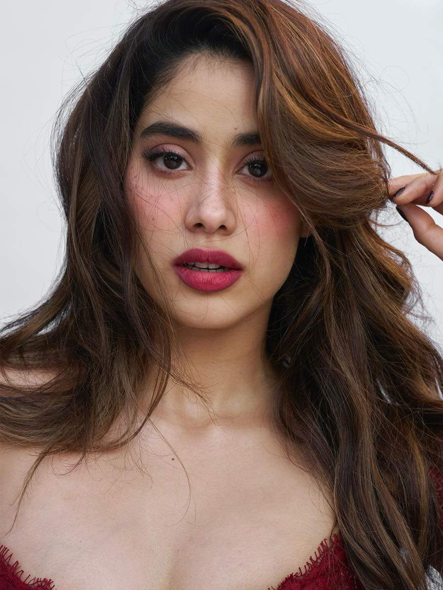 Janhvi Kapoor opted for a romantic rose print corset and ripped