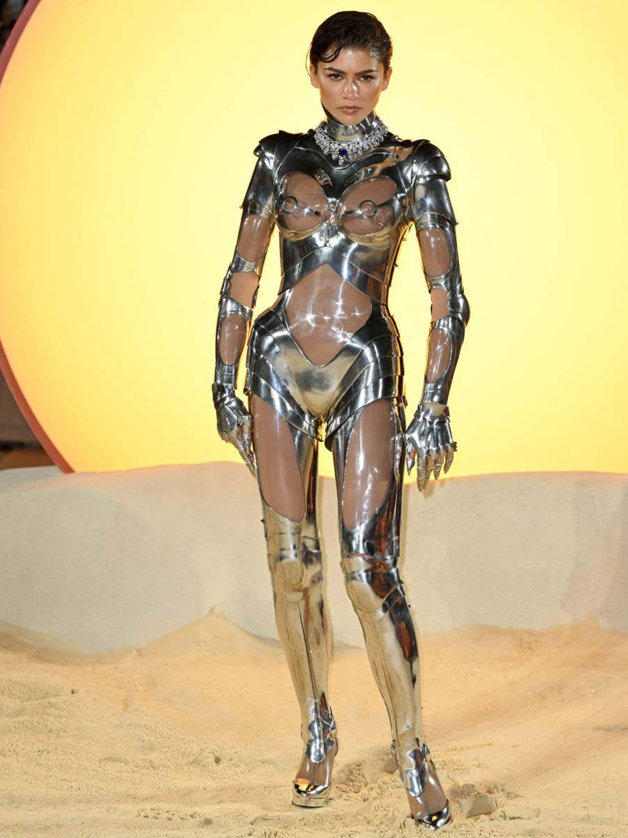Zendaya turns heads at the Dune 2 premiere in a see-through robot suit from  1995 | Filmfare.com