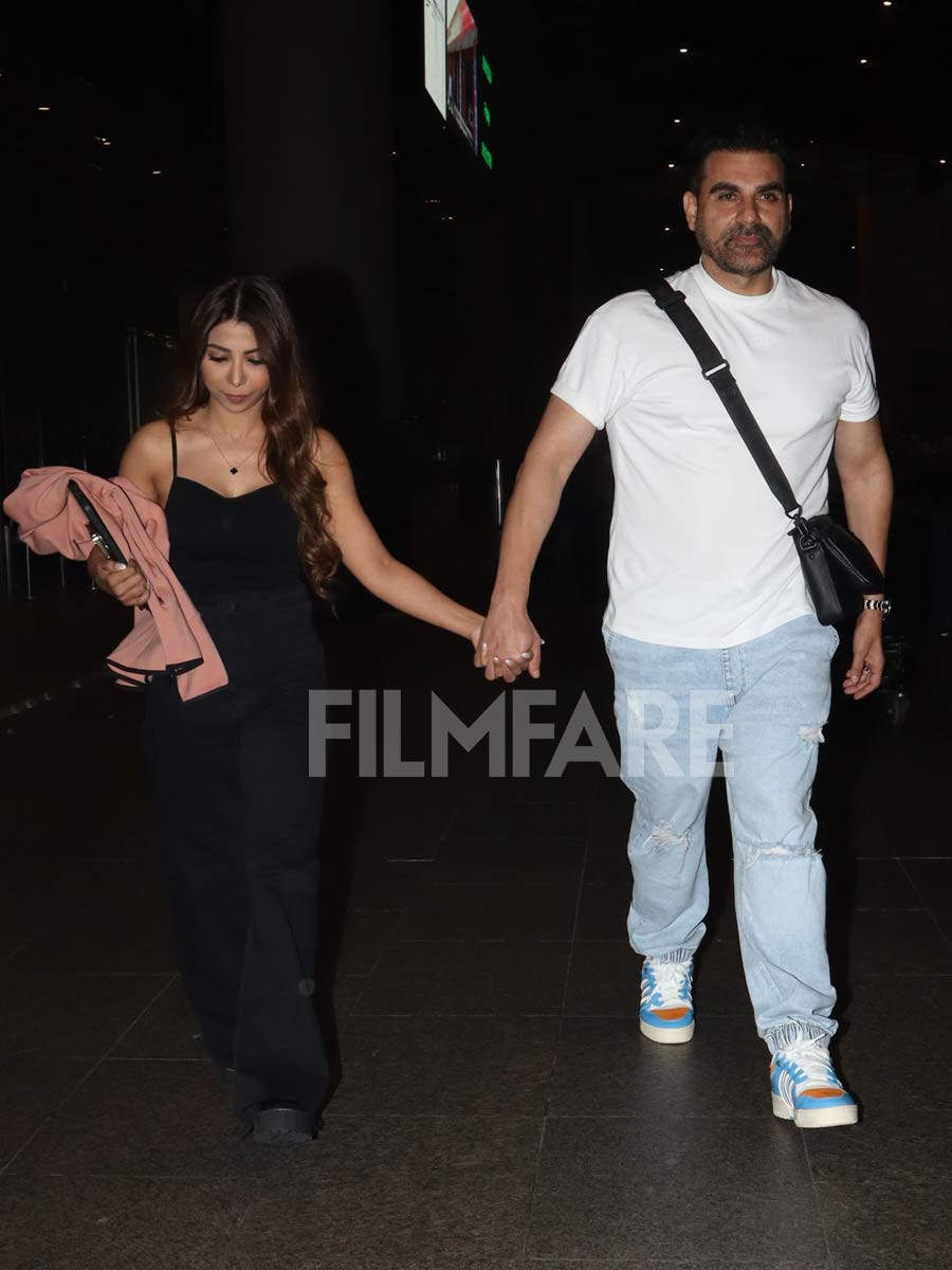 Newlyweds Arbaaz Khan And His Wife Sshura Khan Return From Their Honeymoon Get Papped At