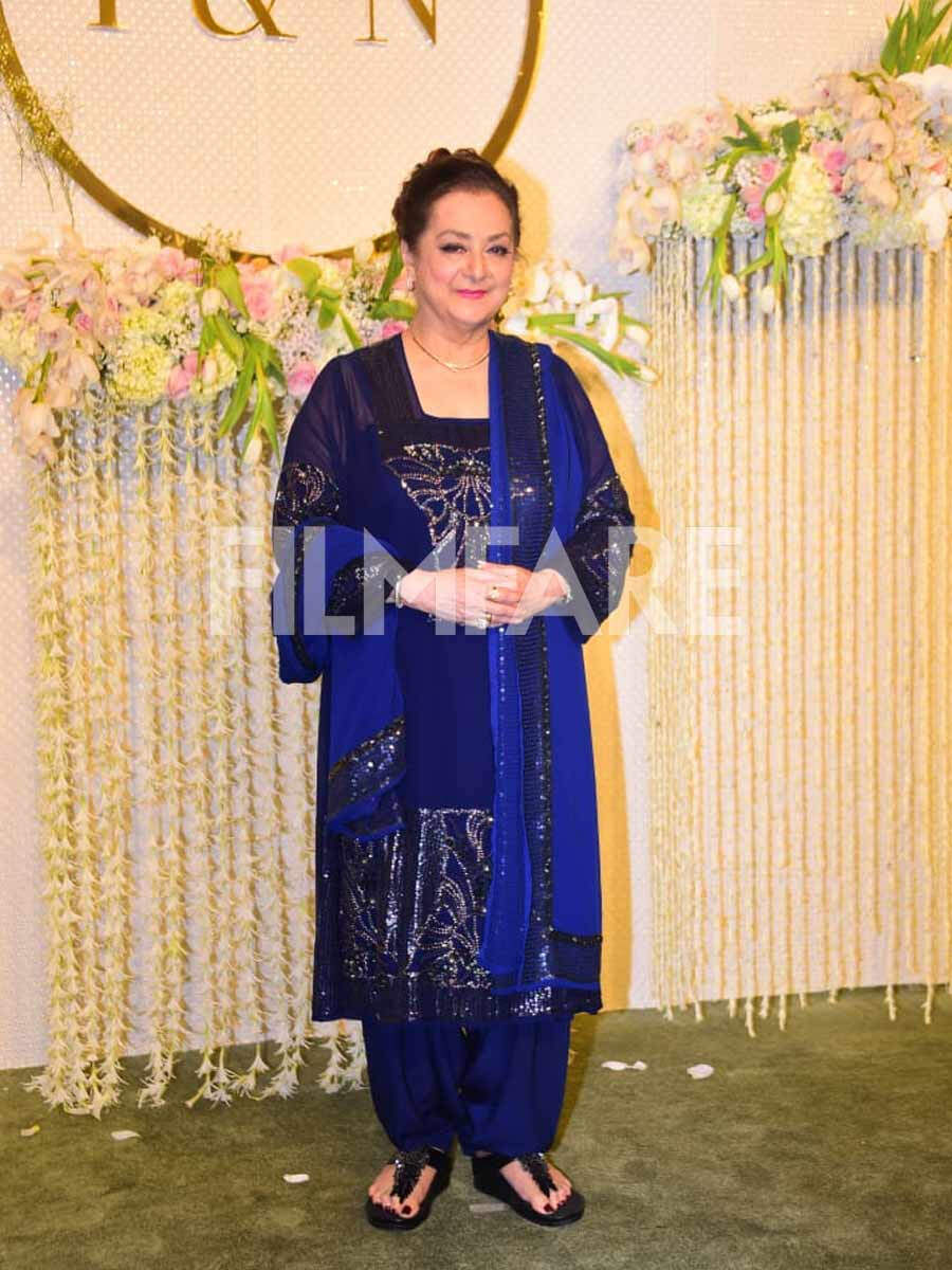 Ira Khan-nupur Shikhare Reception: Rekha, Hema Malini, Saira Banu And 