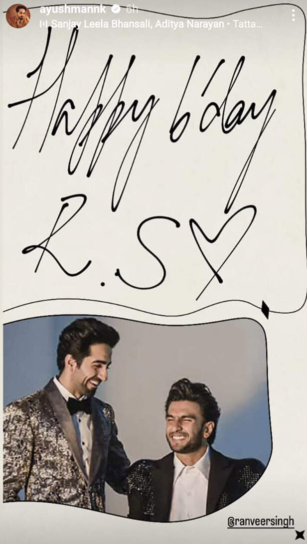 Ranveer Singh receives special birthday wishes from Bollywood stars ...