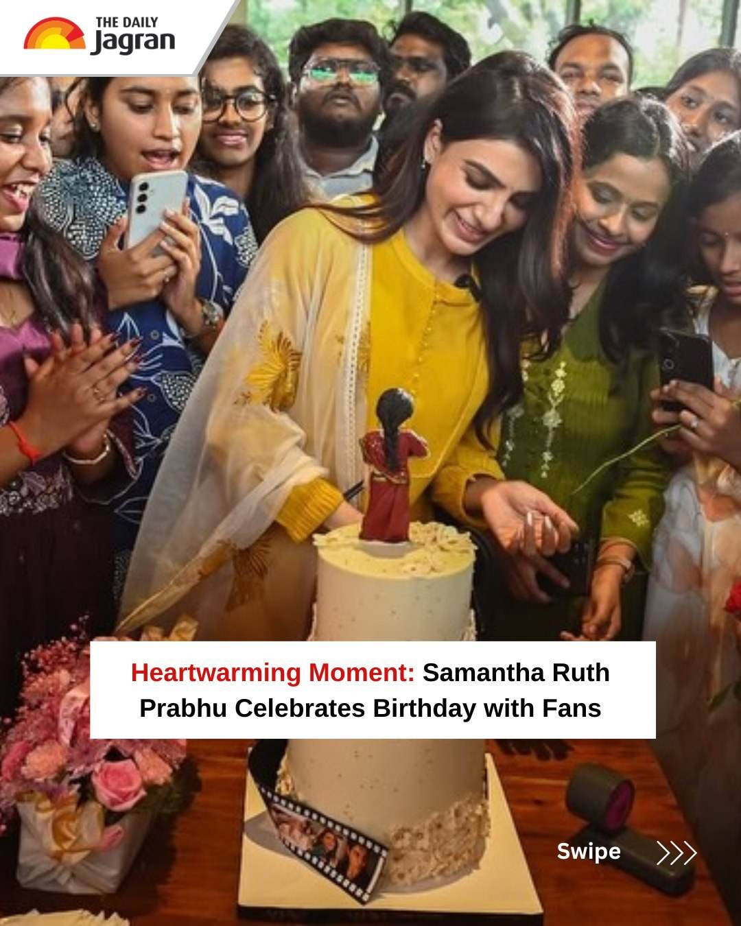Samantha Ruth Prabhu Celebrates Birthday With Fans | Filmfare.com