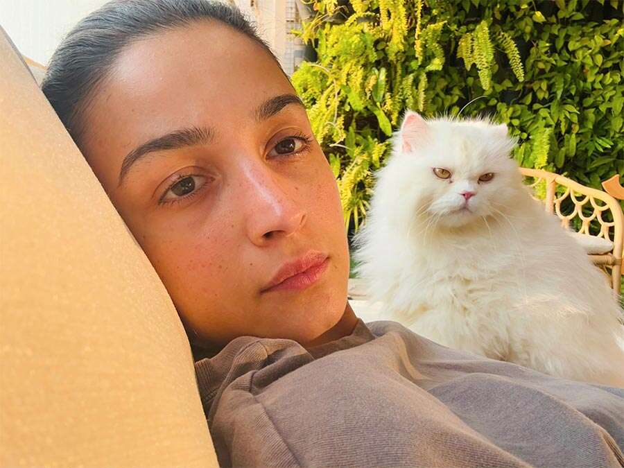 Photos: Alia Bhatt Celebrates International Cat Day With Adorable