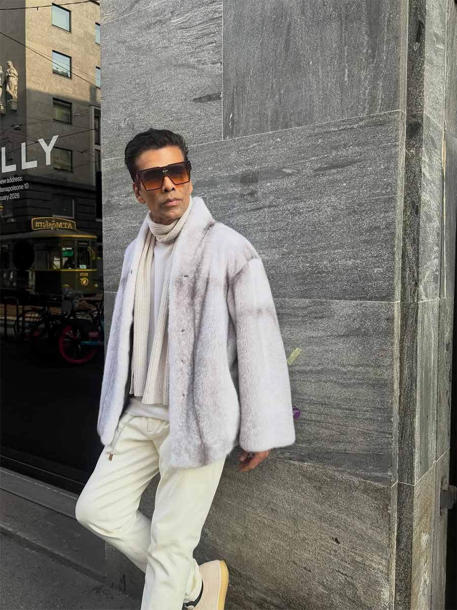 Karan Johar • In Ebony-Edged Frost Tuxedo main image 0