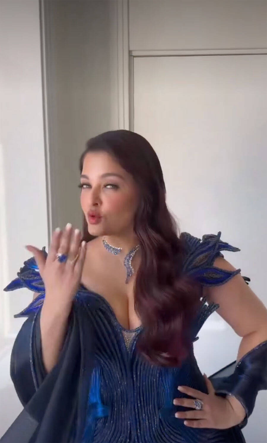 Aishwarya Rai Bachchan Stuns Cannes Red Carpet in Custom Blue Gown