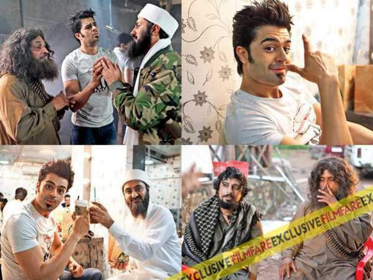 On the sets of Tere Bin Laden 2 On the sets of Tere Bin Laden 2