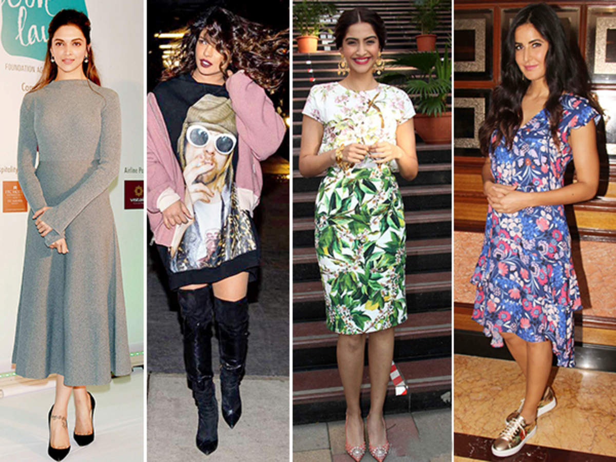 Virat Kohli's Wife Anushka Sharma Gives Us Fashionable Fall Feels In A Dark  Floral Mini Dress And Tie-Up Sandals