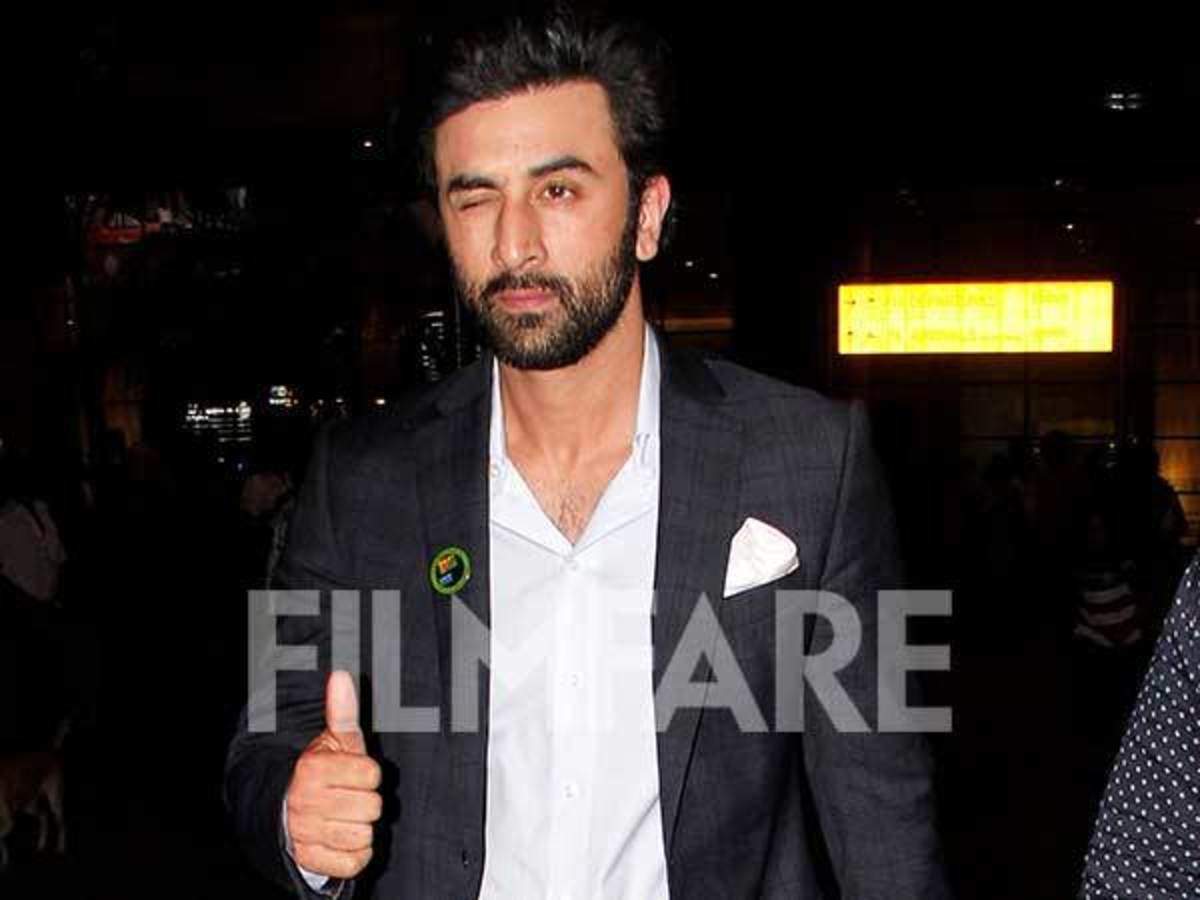 Ranbir Kapoor looks dapper in a chequered blazer