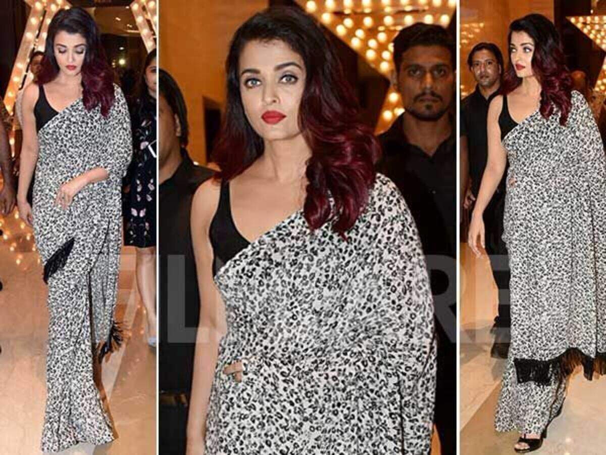 Aishwarya Rai Bachchan made a statement in a monochrome Valentino