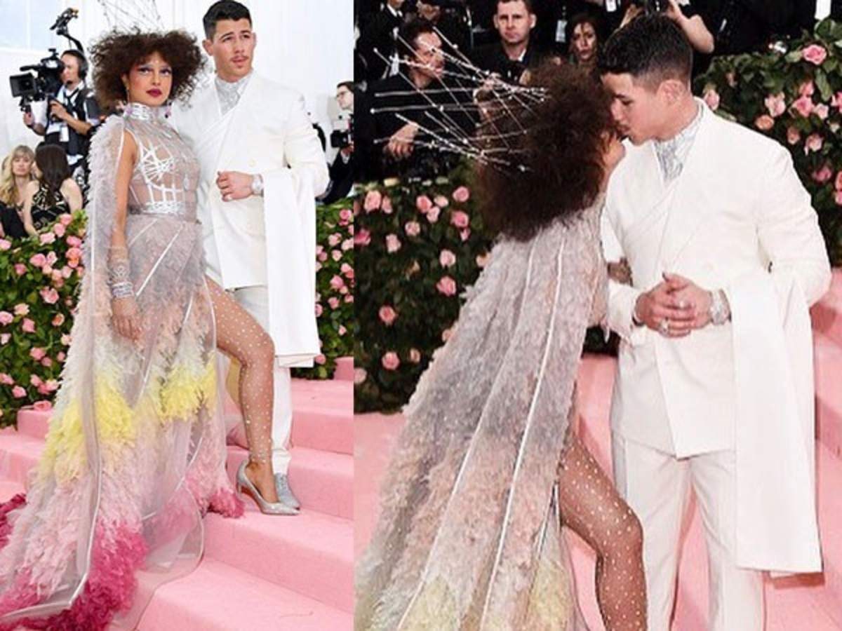 Priyanka Chopra and Nick Jonas Wore Sparkling Dior to 2019 Met Gala