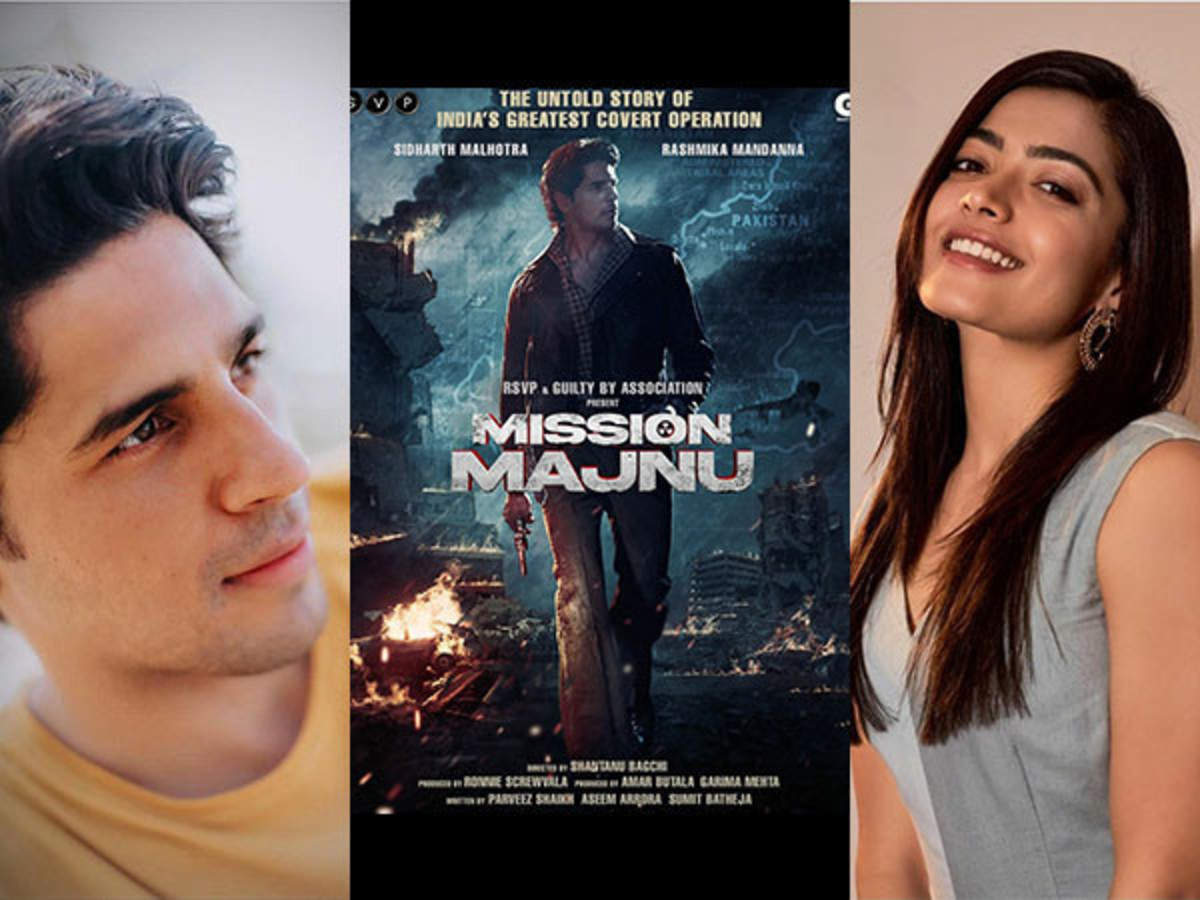 Sidharth Malhotra Announces His New Film With Rashmika Mandanna Titled Mission Majnu | Filmfare.com