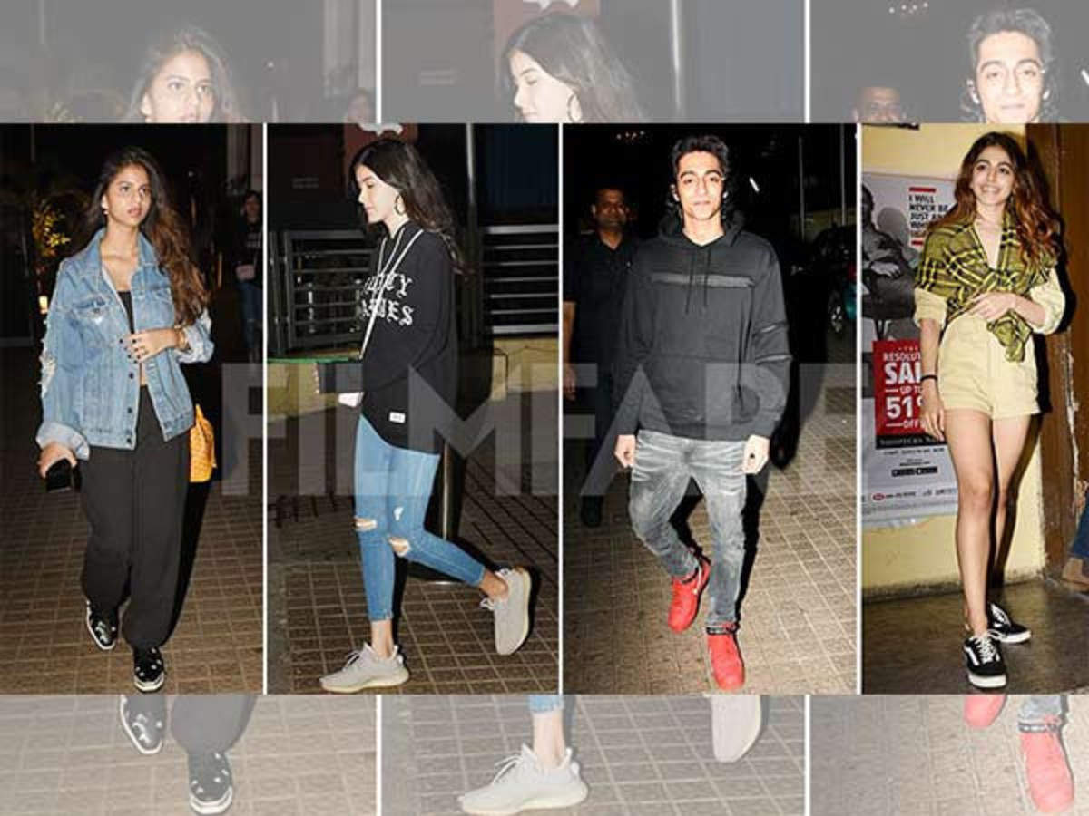 Suhana Khan, Alaya Furniturewala, Shanaya Kapoor snapped together