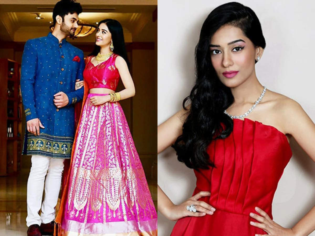 Actress Amrita Rao In Our Red Peplum Dress – Chhavvi Aggarwal