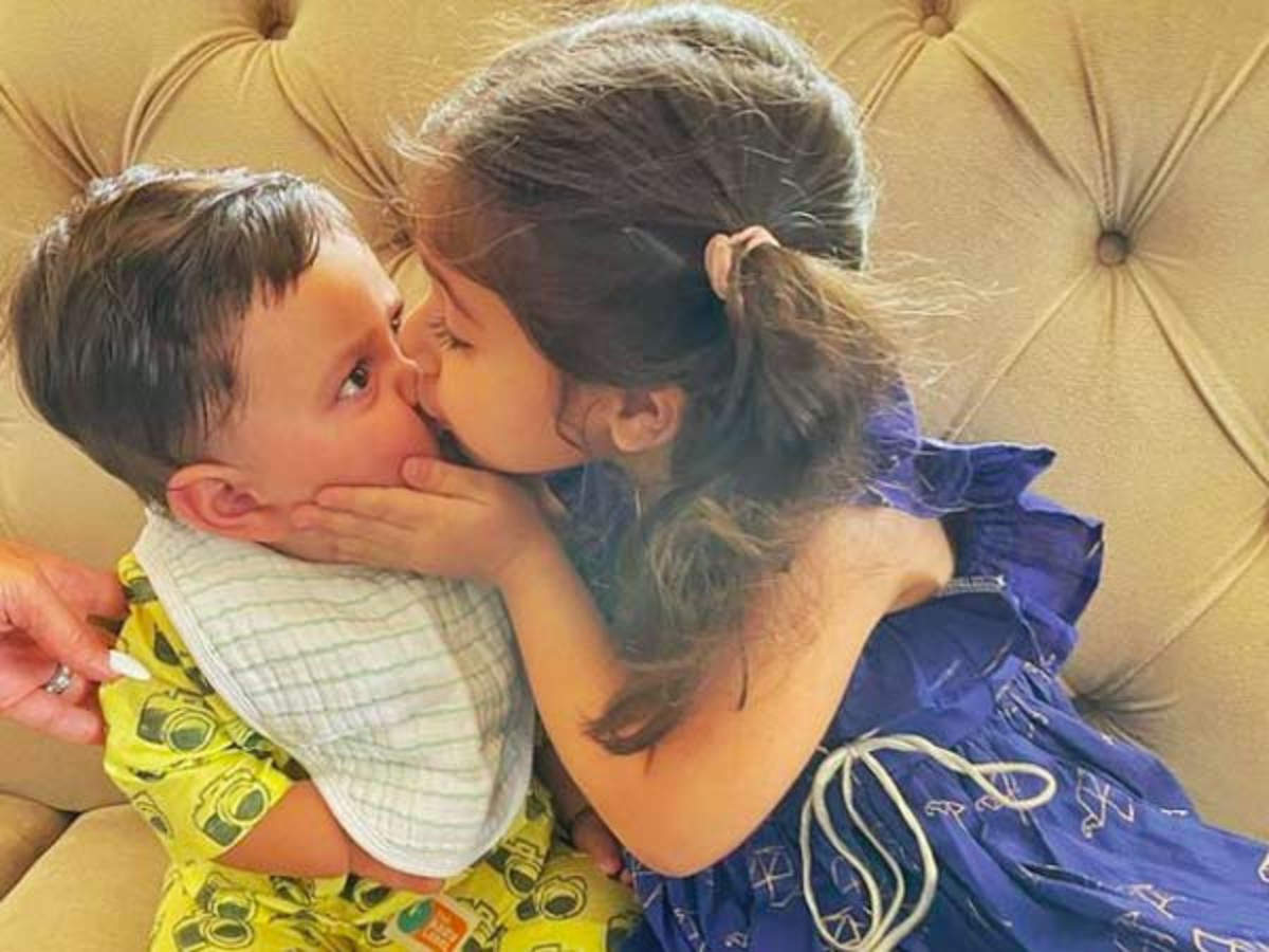 Sister Inaaya Showers Love On Baby Jeh On His First Rakshabandhan ...