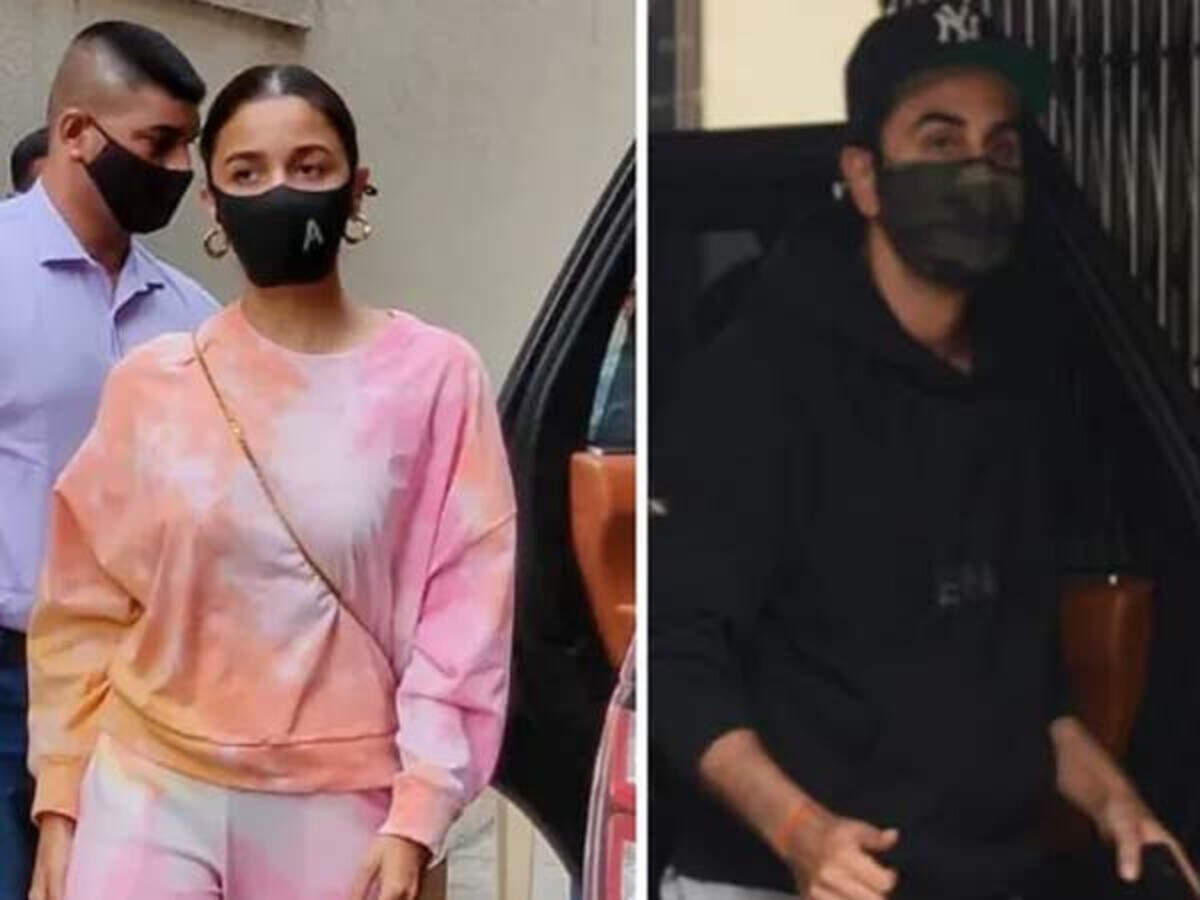 Alia Bhatt and Ranbir Kapoor spotted at Dharma office twinning in