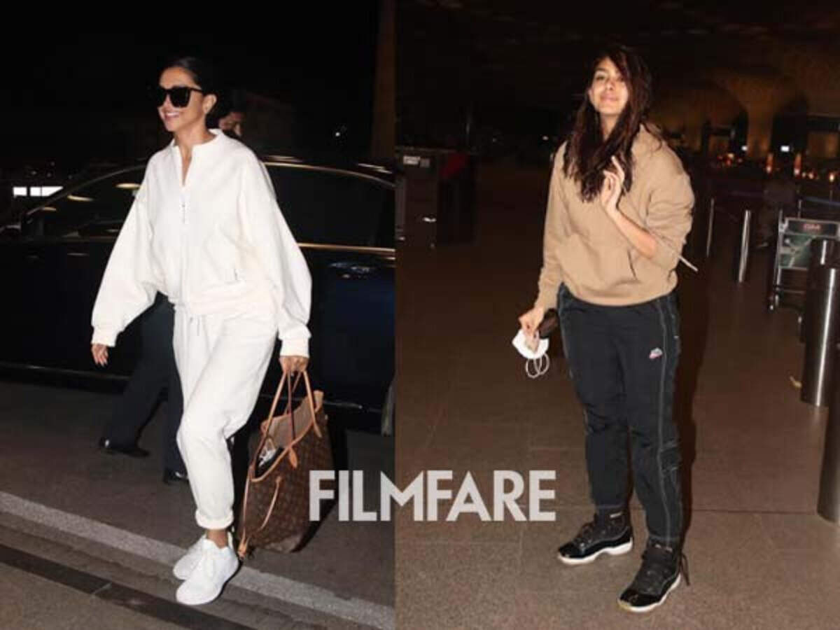 Deepika Padukone and Mrunal Thakur clicked in athleisure attires at the  airport