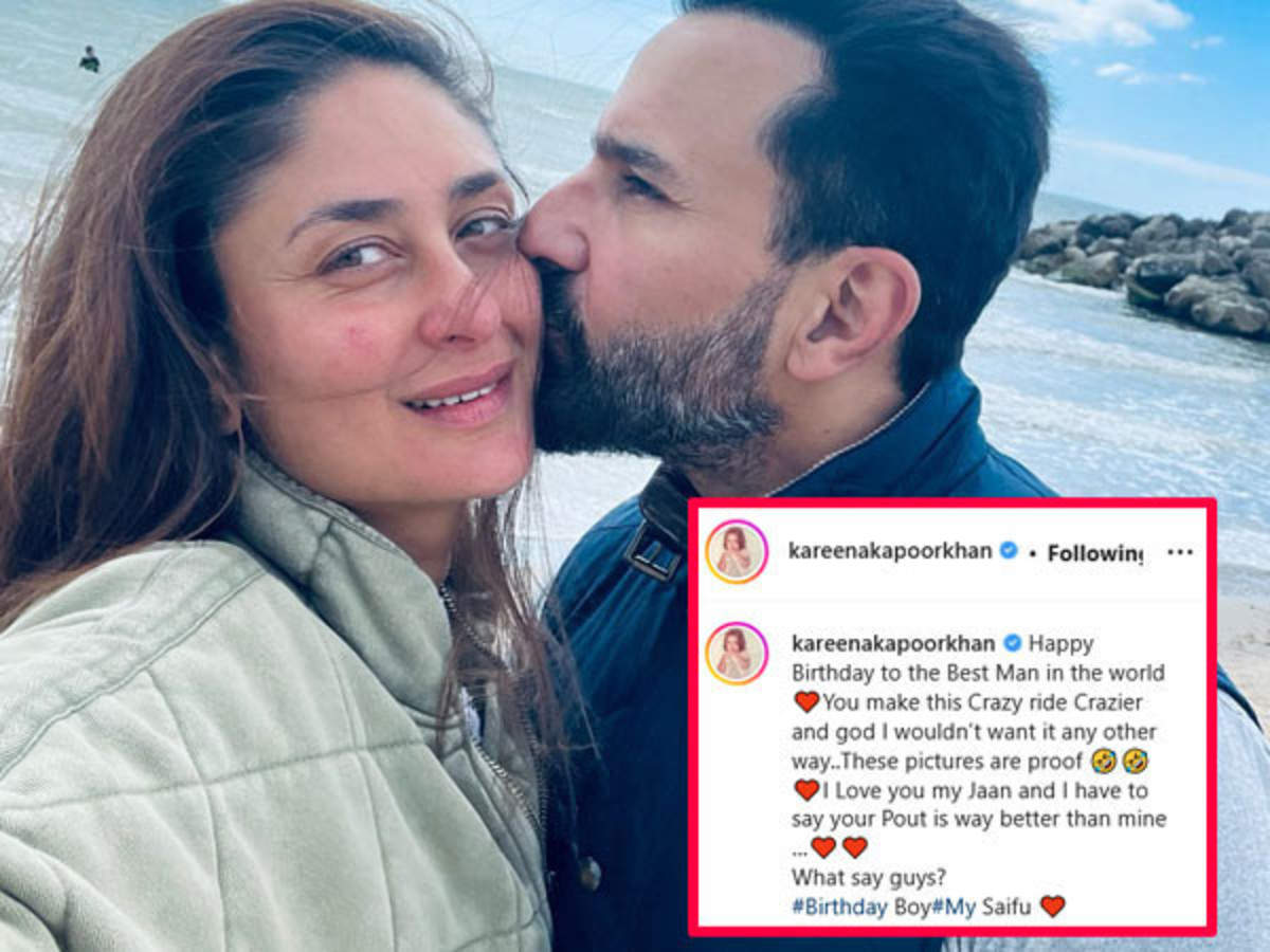1200px x 900px - Kareena Kapoor Khan Has The Most Adorable Birthday Wish For Saif Ali Khan.  Check It Out Here! | Filmfare.com