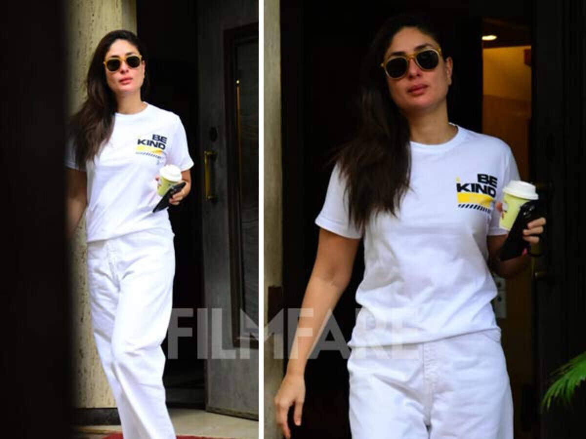 Kareena Kapoor welcomes summer in style with breezy white cotton shirt dress