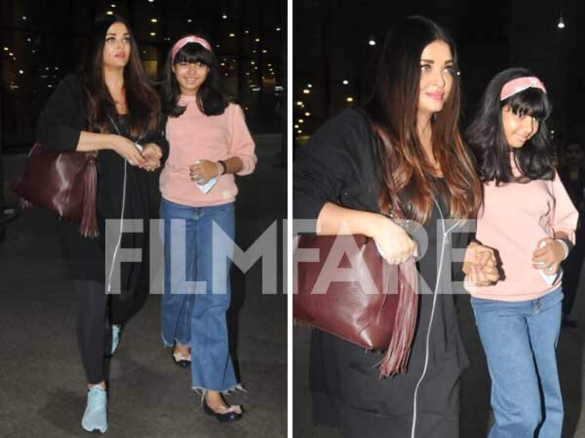 Aishwarya Rai Bachchan spotted at the airport, but her phone