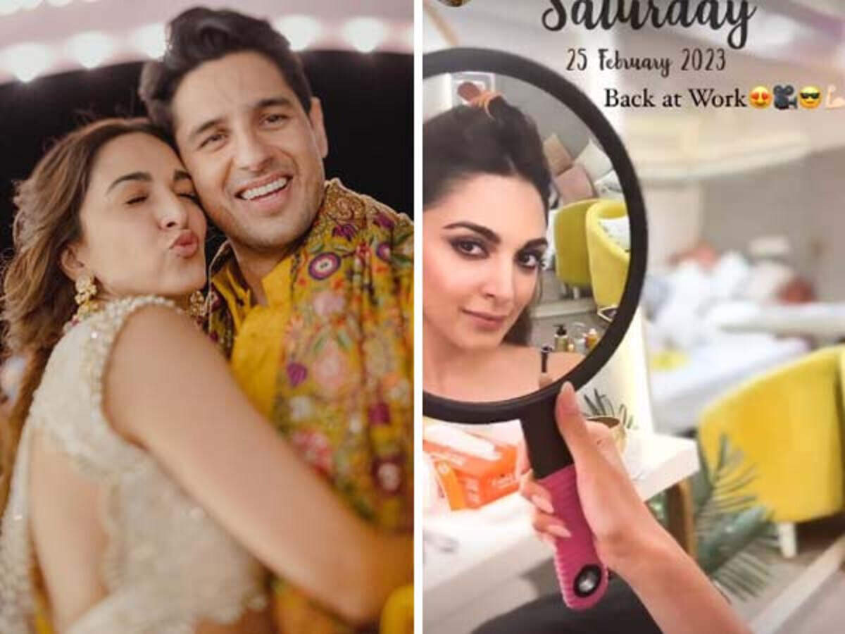 Kiara Advani is back to work after her wedding with Sidharth