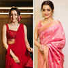 Attractive Beauties In Aesthetic Sarees Tamannaah Bhatia, Trisha Krishnan,  and Krithi Shetty