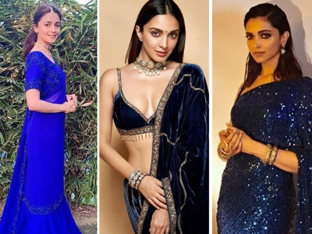 10 Celeb-Inspired Royal Blue Outfits For Navratri Day 4