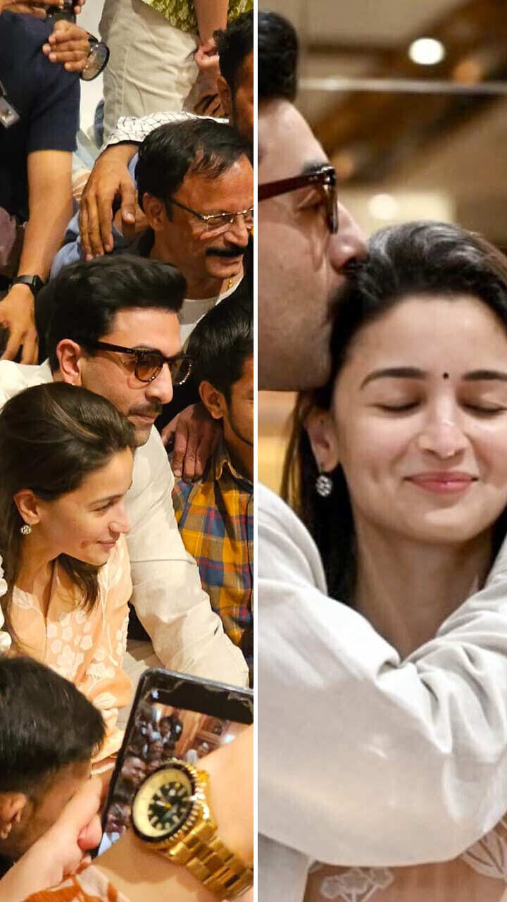 Ranbir Kapoor Puts Cake On Alia Bhatt’s Nose, Drops A Sweet Kiss At Pre ...